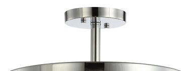Herndon 15" Iron/Glass Modern LED Flush Mount - JONATHAN Y